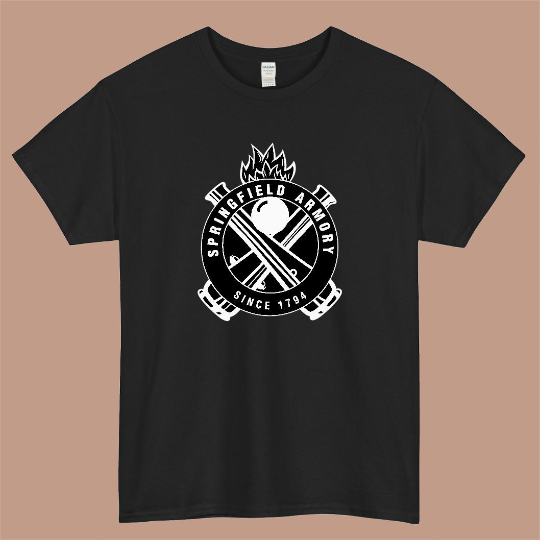 Springfield Armory Logo Mens Unisex Short Sleeve T-Shirt Size S-3XL