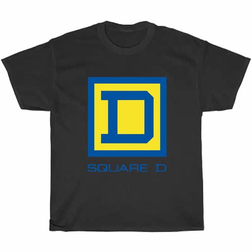 Square D electrical equipment Logo Men's Unisex T Shirt Size S to 3XL