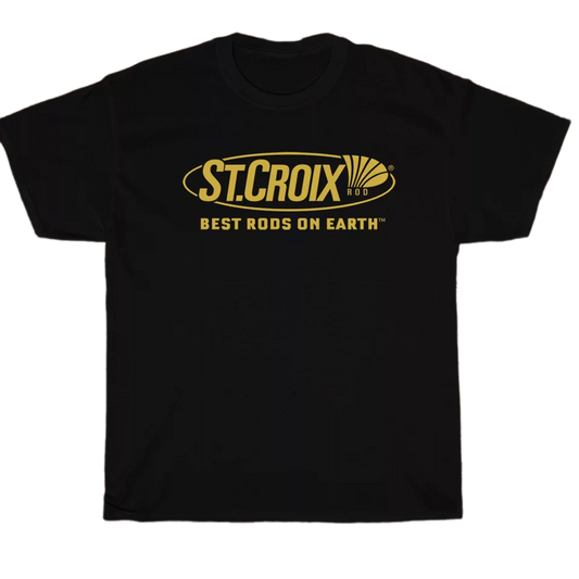 St Croix ROD Fishing Logo Men's Unisex T Shirt Size S to 3XL