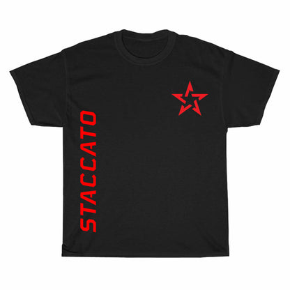 Staccato Guns Firearms Red Logo Men's Unisex T Shirt Size S to 3XL