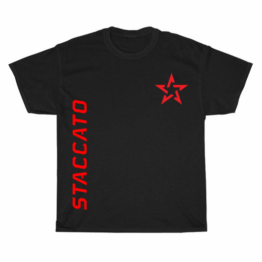 Staccato Guns Firearms Red Logo Men's Unisex T Shirt Size S to 3XL