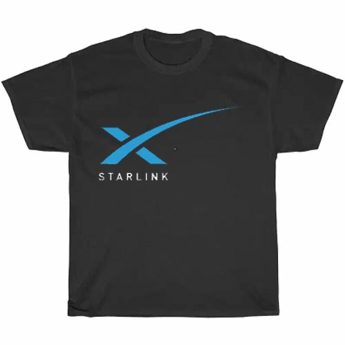 Starlink internet service Logo Men's Unisex T Shirt Size S to 3XL