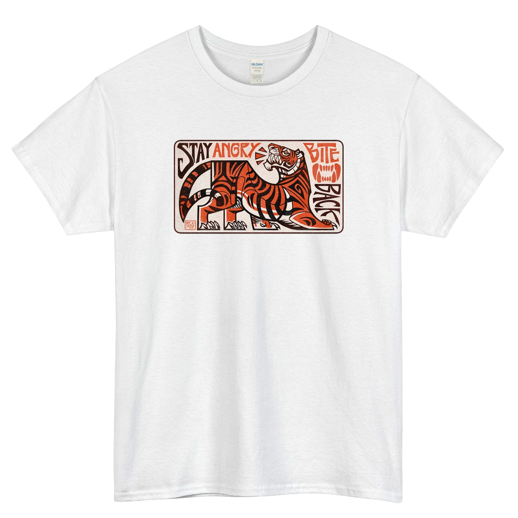 Stay Angry, Bite Back Logo Mens Unisex Short Sleeve T-Shirt Size S-3XL - P