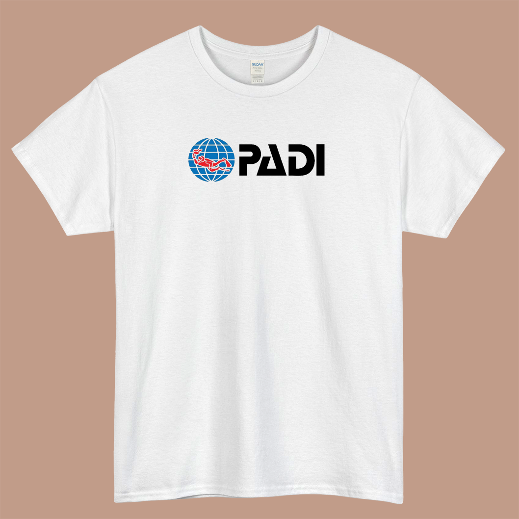 Stiker Scuba Dive PADI Logo Mens Unisex Short Sleeve T-Shirt Size S-3XL