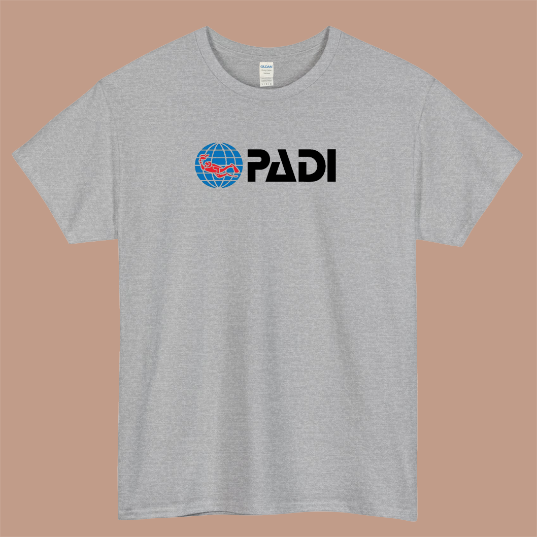 Stiker Scuba Dive PADI Logo Mens Unisex Short Sleeve T-Shirt Size S-3XL