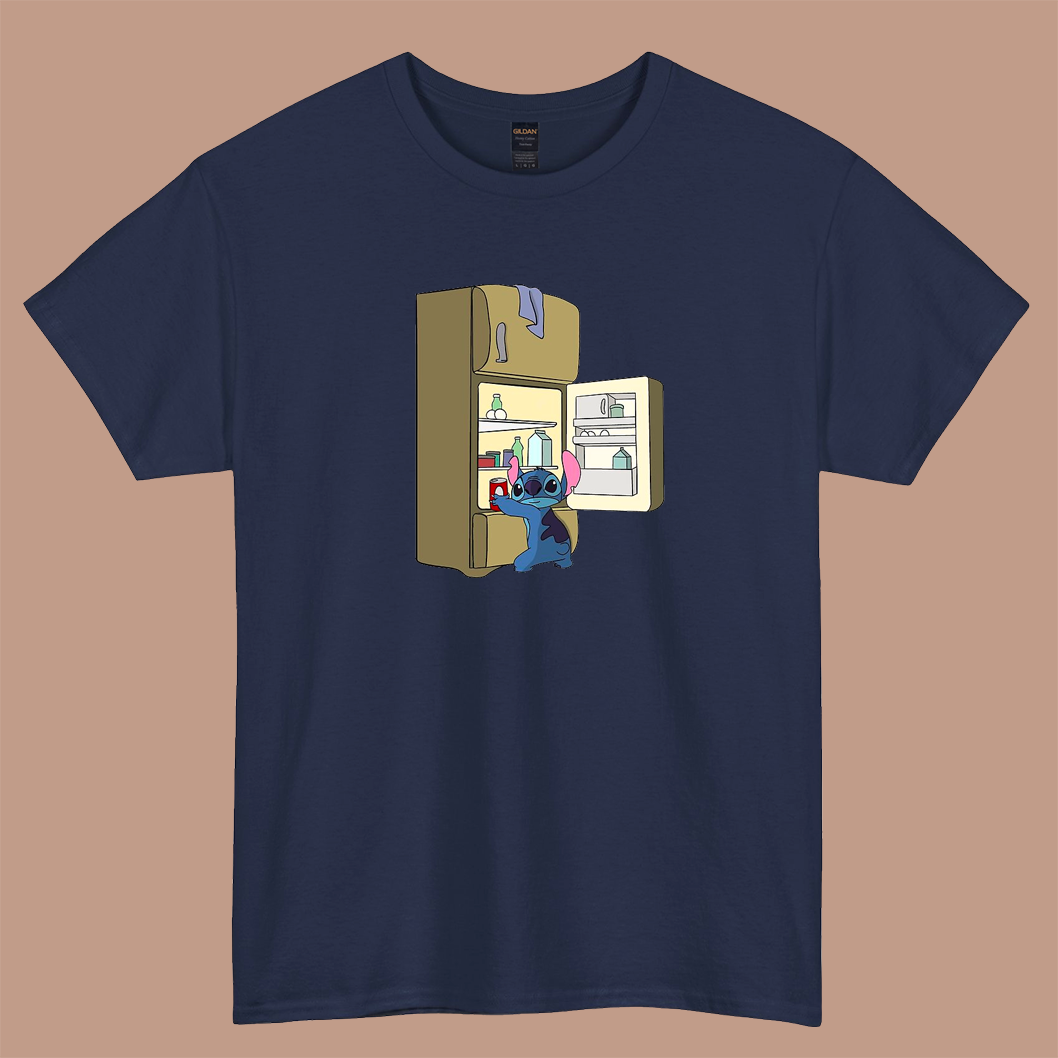Stitch's Midnight snack  logo short sleeve t shirt S-5XL - P