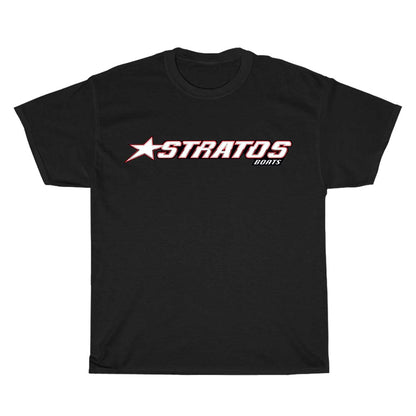 Stratos Boat Powerboat logo257  Men's Unisex T Shirt Size S to 3XL