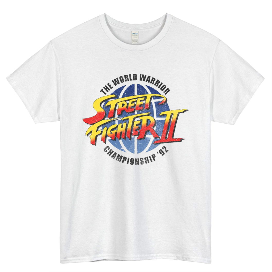Street Fighter Champion Logo Mens Unisex Short Sleeve T-Shirt Size S-3XL - P