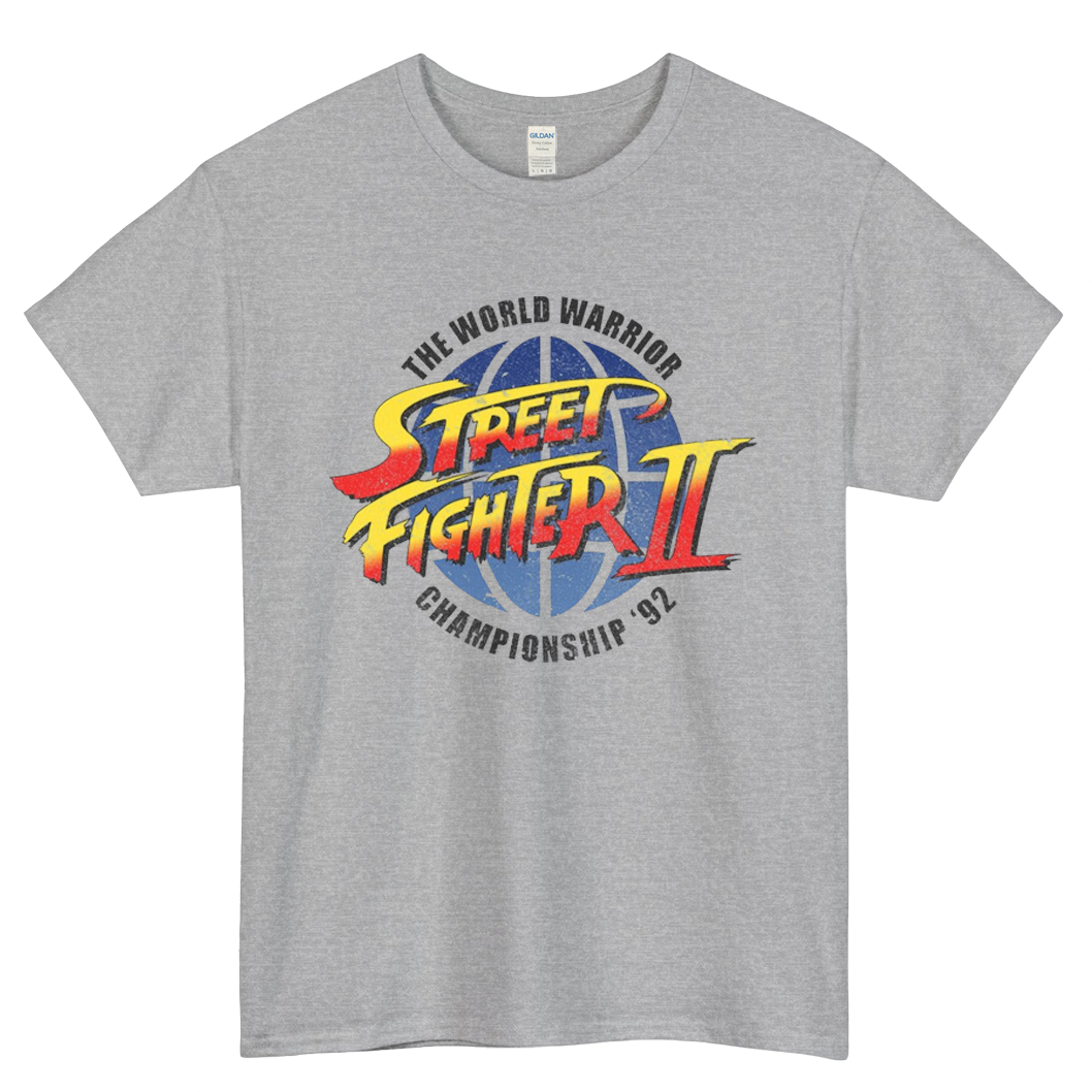 Street Fighter Champion Logo Mens Unisex Short Sleeve T-Shirt Size S-3XL - P
