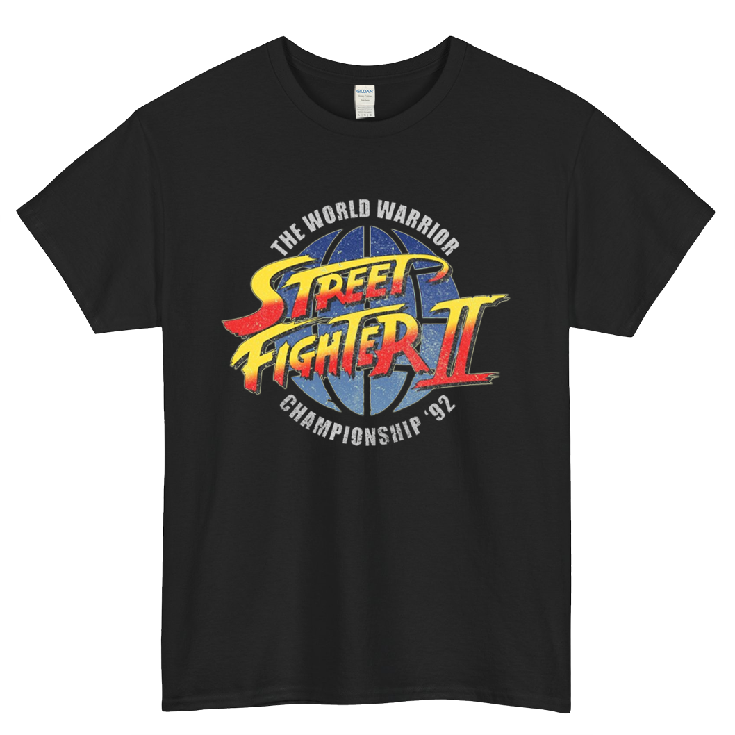 Street Fighter Champion Logo Mens Unisex Short Sleeve T-Shirt Size S-3XL - P