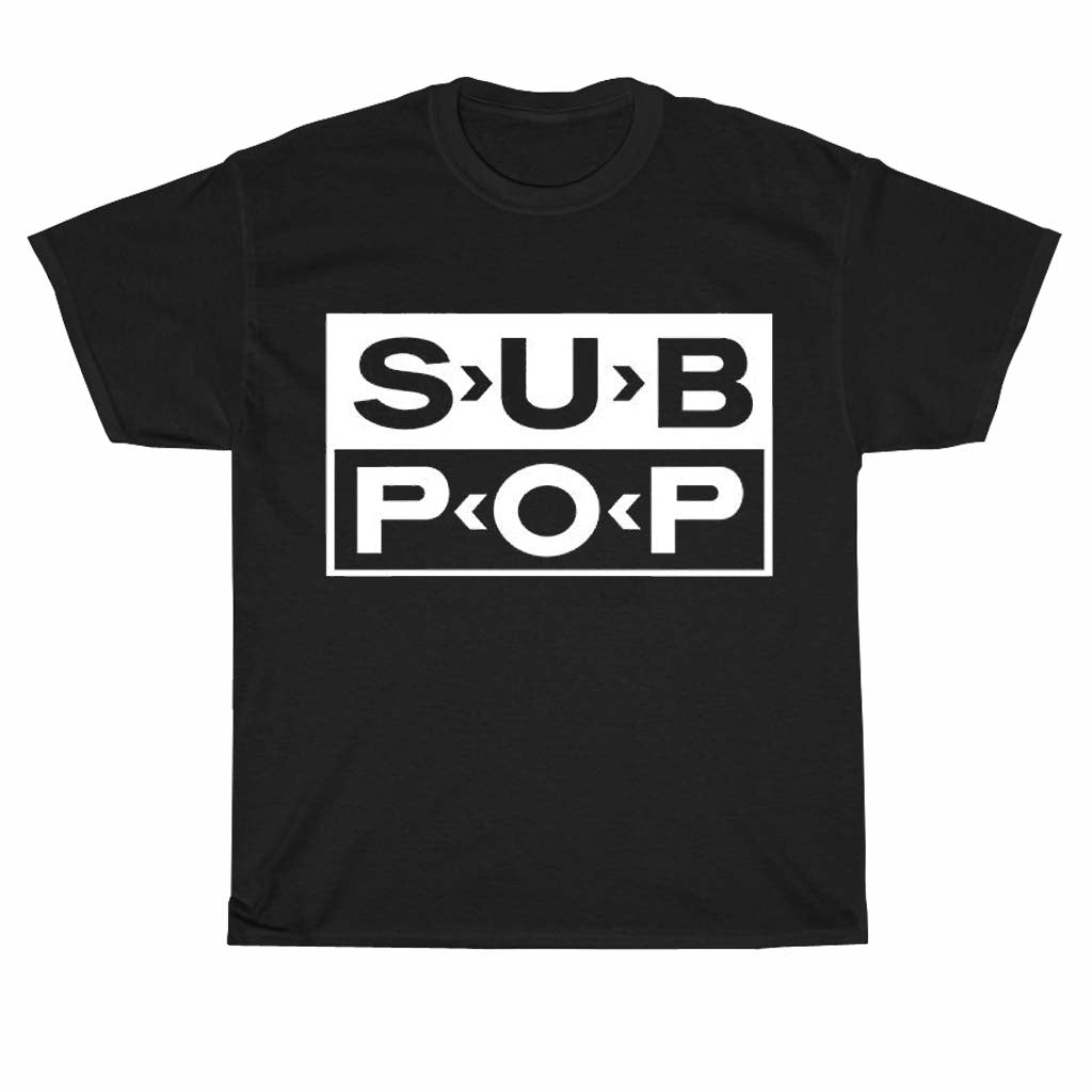 Sub Pop Record Grunge Music Alternative Logo Men's Unisex T Shirt Size S to 3XL