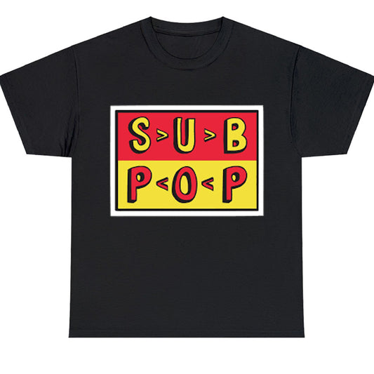 Sub Pop Records Artists Label Logo Men's Unisex T Shirt Size S to 3XL