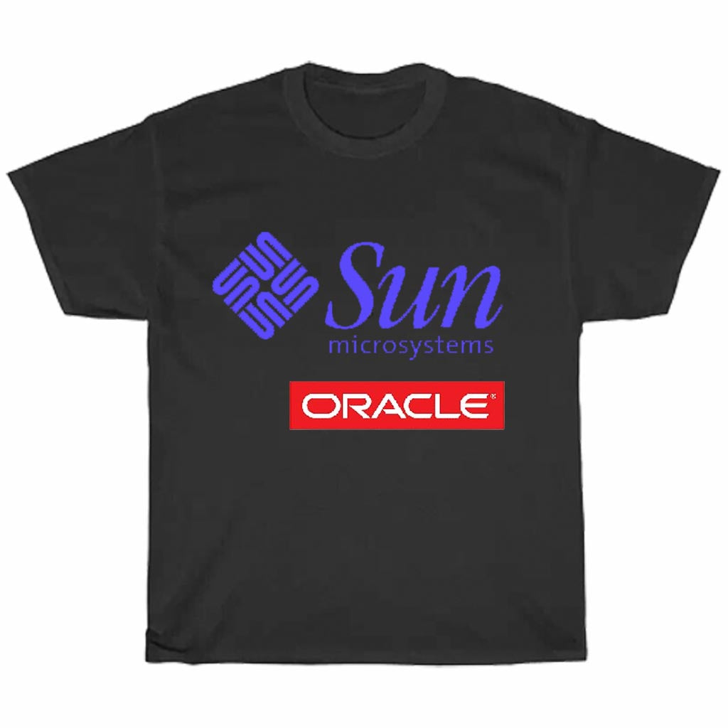 Sun Microsystems Logo Oracle Corporation Sun acquisition Logo Men's Unisex T Shirt Size S to 3XL