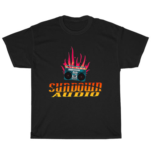 Sundown Audio Logo Mens Unisex Short Sleeve Black T-Shirt Size S-3XL