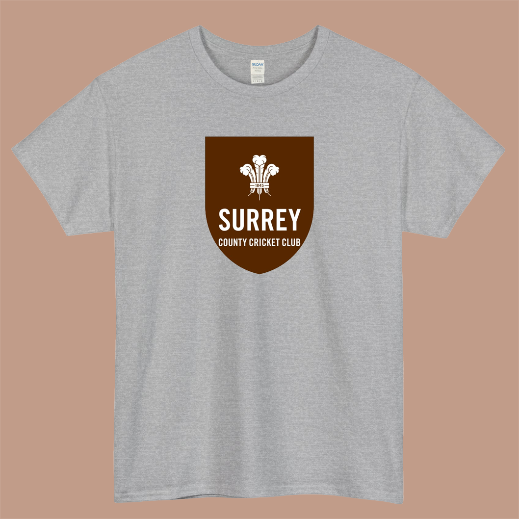 Surrey County Cricket Club Logo Mens Unisex Short Sleeve T-Shirt Size S-3XL - P