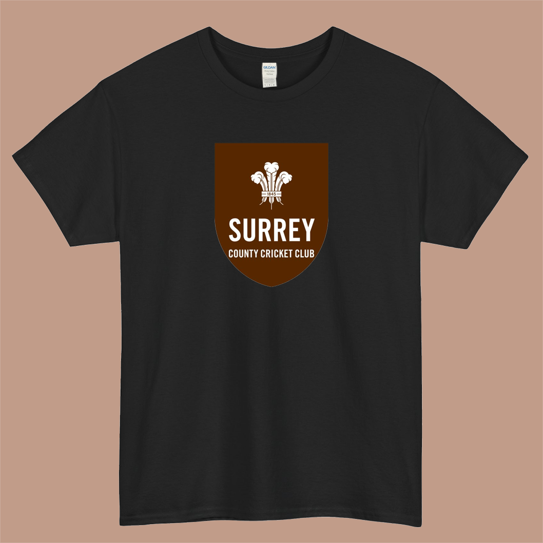 Surrey County Cricket Club Logo Mens Unisex Short Sleeve T-Shirt Size S-3XL - P