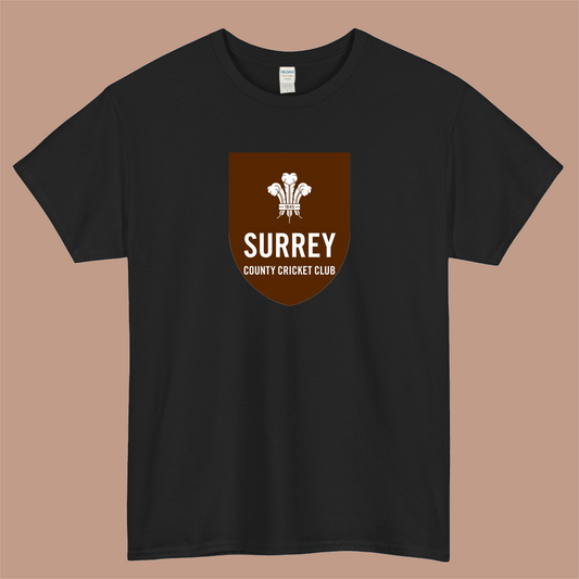 Surrey County Cricket Club Logo Mens Unisex Short Sleeve T-Shirt Size S-3XL - P