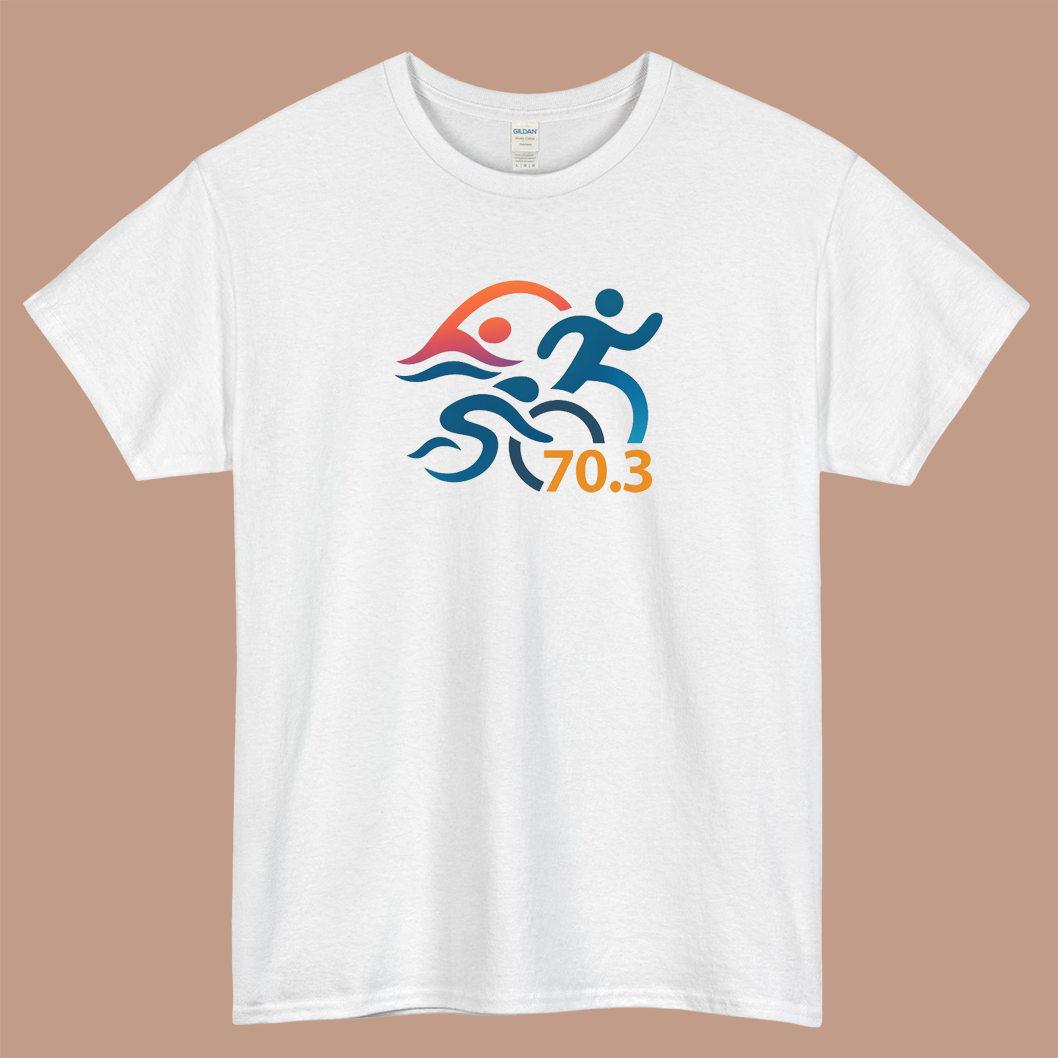 Swim Bike Run 70 3 Logo Mens Unisex Short Sleeve T-Shirt Size S-3XL - P