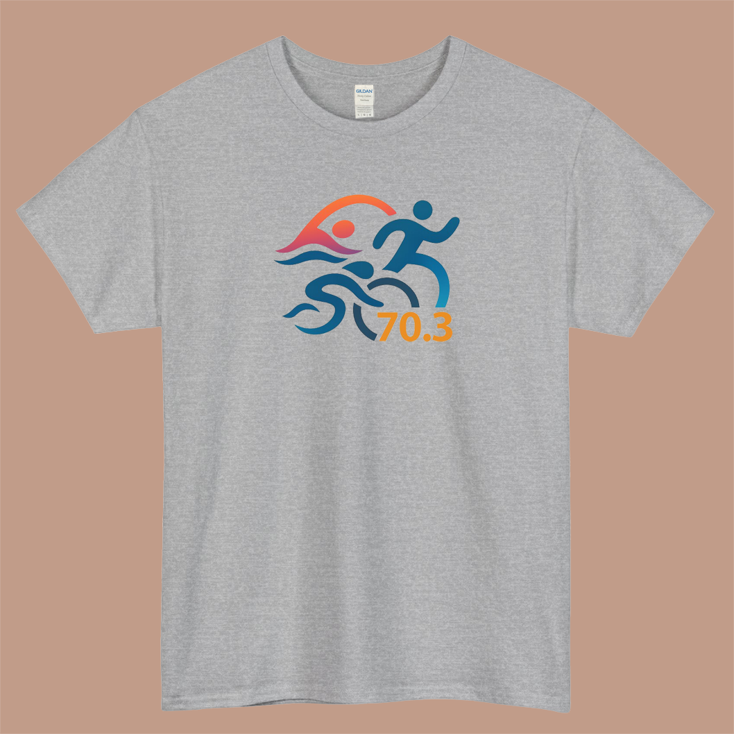 Swim Bike Run 70 3 Logo Mens Unisex Short Sleeve T-Shirt Size S-3XL - P