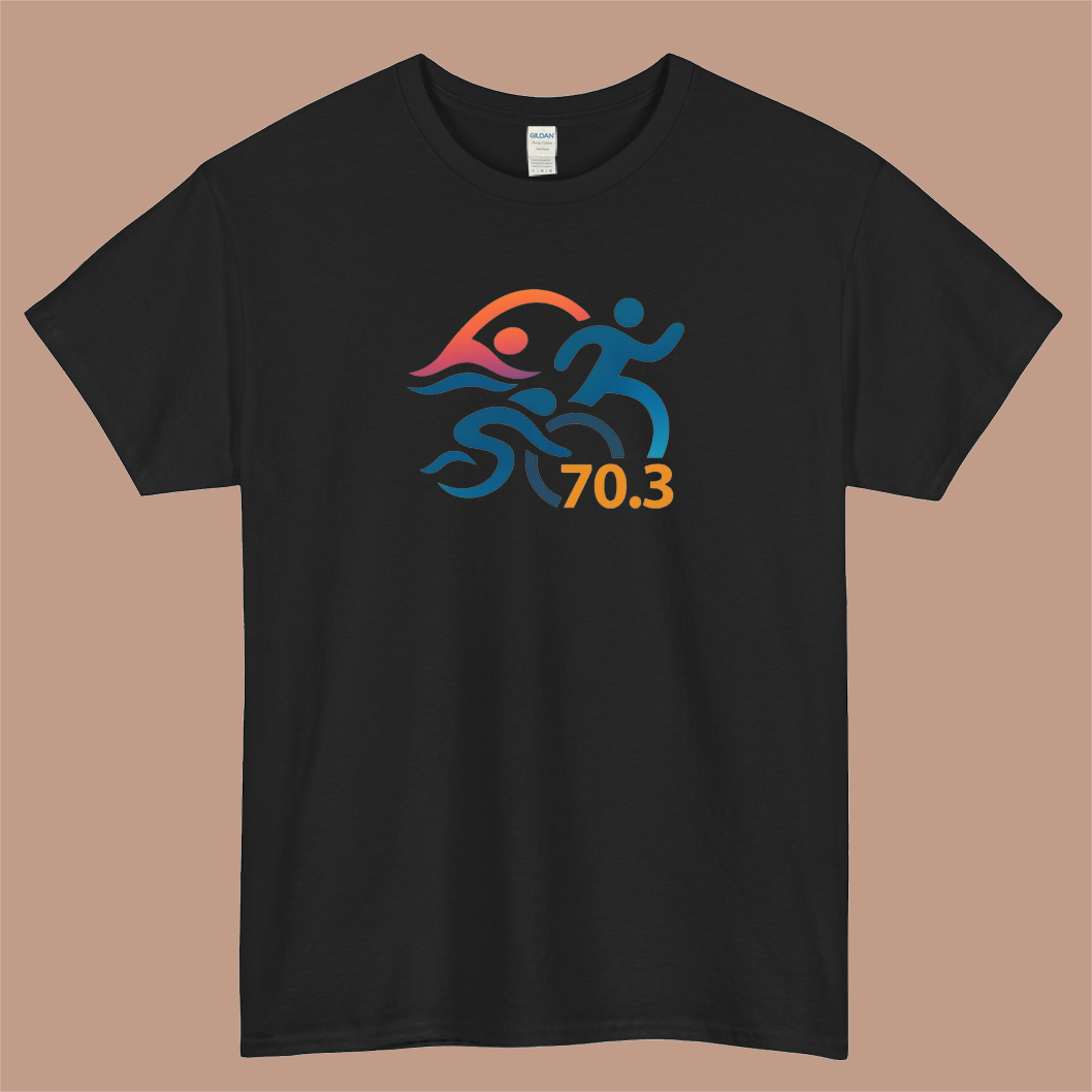 Swim Bike Run 70 3 Logo Mens Unisex Short Sleeve T-Shirt Size S-3XL - P