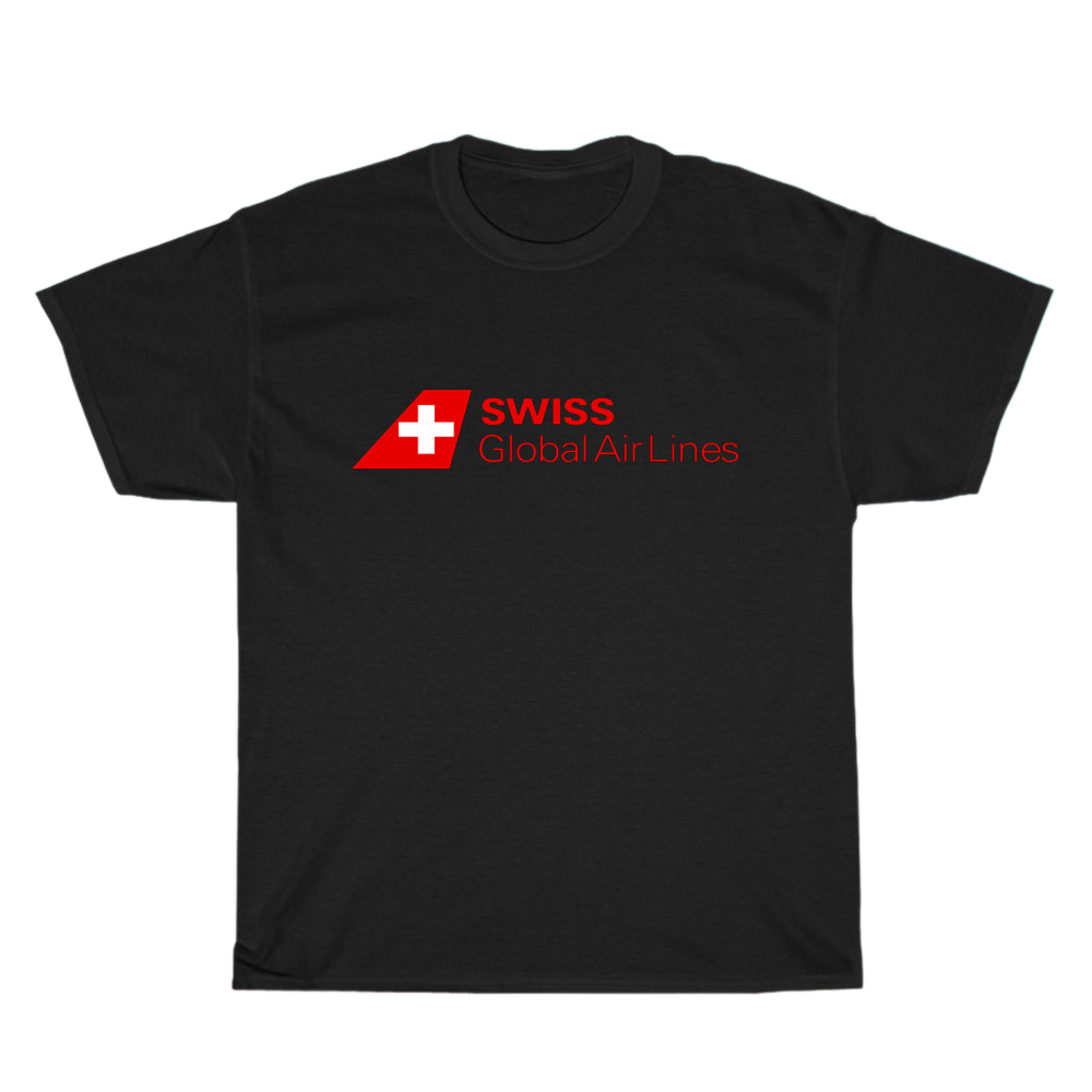 Swiss International Air Lines Logo Men's Unisex T Shirt Size S to 3XL