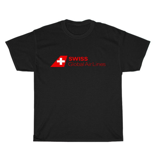 Swiss International Air Lines Logo Men's Unisex T Shirt Size S to 3XL