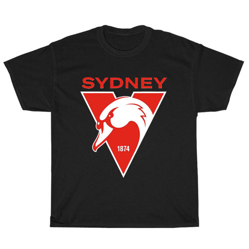 Sydney the Bloods Swans Haughty Swanni Logo Unisex Men's T Shirt Size S to 3XL
