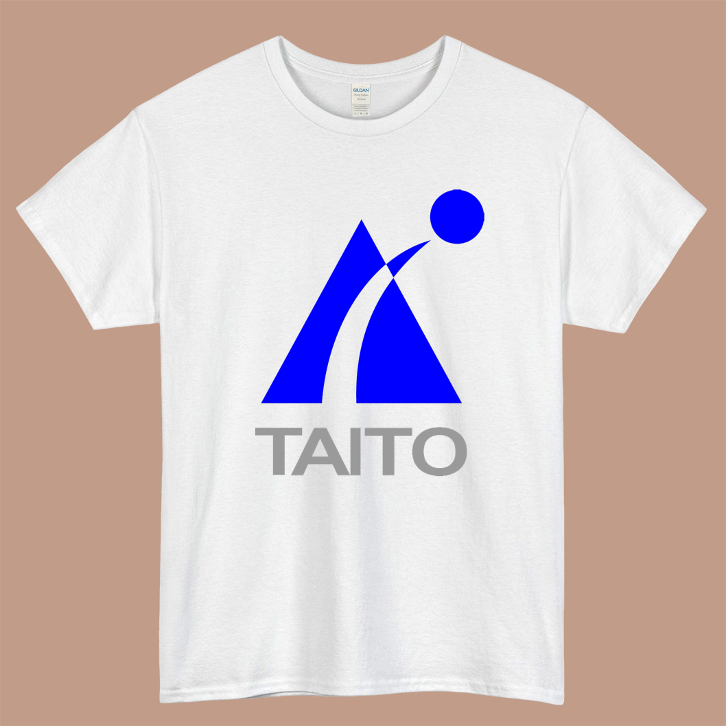 TAITO Logo Mens Unisex Short Sleeve White T-Shirt Size S-3XL