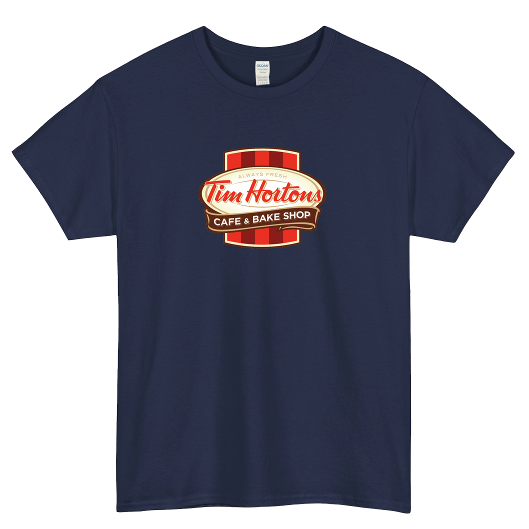 TIM HORTONS FAST FOOD LOGO SHORT SLEEVE T SHIRT -P