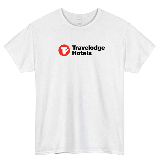 TRAVELODGE HOTEL CHAIN LOGO 1short SLEEVE T SHIRT -P