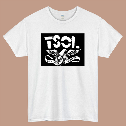 TSOL American punk rock band Logo Mens Unisex Short Sleeve White T-Shirt Size S-3XL
