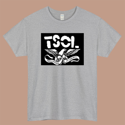 TSOL American punk rock band Logo Mens Unisex Short Sleeve Gray T-Shirt Size S-3XL