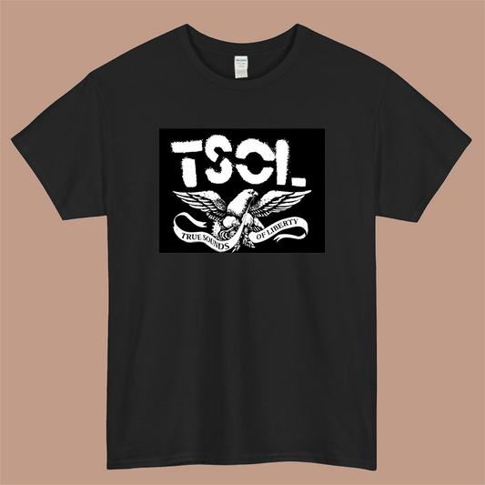 TSOL American punk rock band Logo Mens Unisex Short Sleeve Black T-Shirt Size S-3XL