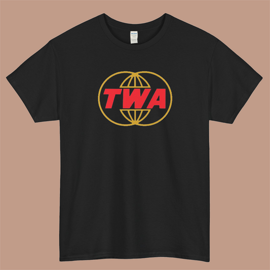 TWA Airlines Logo Mens Unisex Short Sleeve T-Shirt Size S-3XL - P