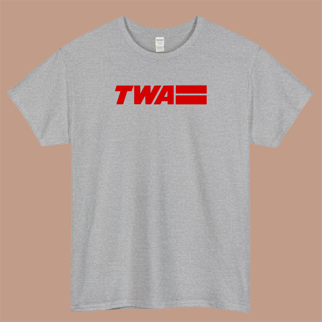 TWA Trans World Airlines Logo Mens Unisex Short Sleeve T-Shirt Size S-3XL - P
