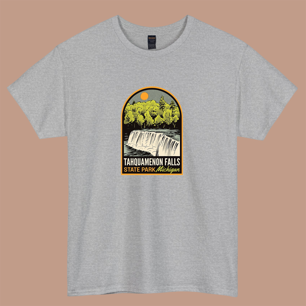 Tahquamenon Falls State Park logo short sleeve t shirt S-5XL - P