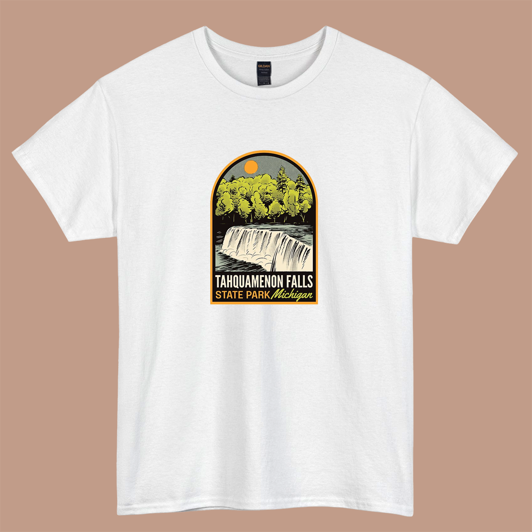 Tahquamenon Falls State Park logo short sleeve t shirt S-5XL - P