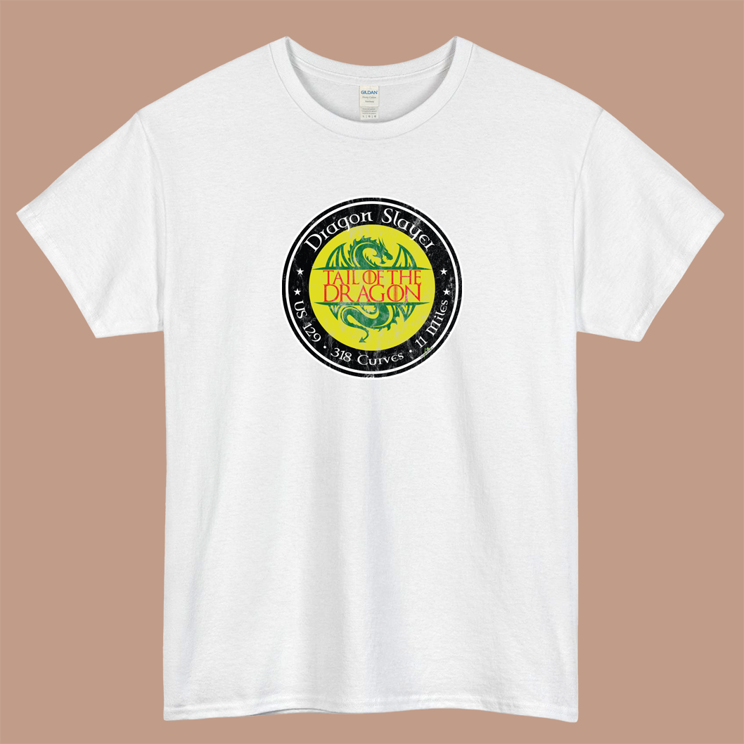 Tail of the Dragon Road US 129 Logo Mens Unisex Short Sleeve T-Shirt Size S-3XL - P