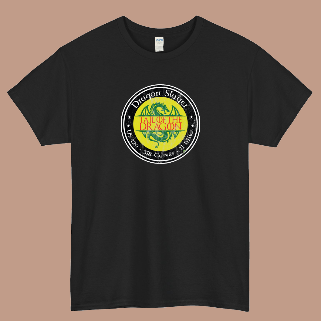 Tail of the Dragon Road US 129 Logo Mens Unisex Short Sleeve T-Shirt Size S-3XL - P