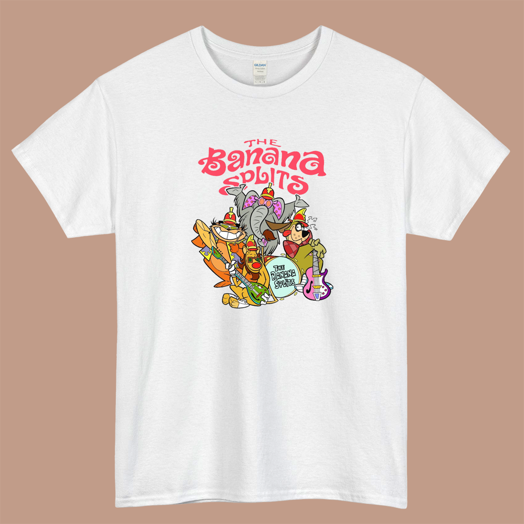 The Banana Splits Logo Mens Unisex Short Sleeve T-Shirt Size S-3XL - P
