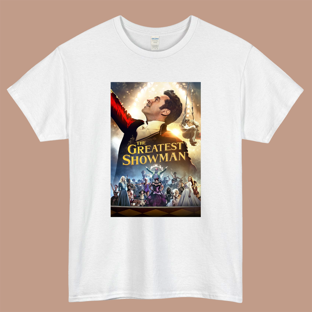 The Greatest Showman movie Logo Mens Unisex Short Sleeve White T-Shirt Size S-3XL