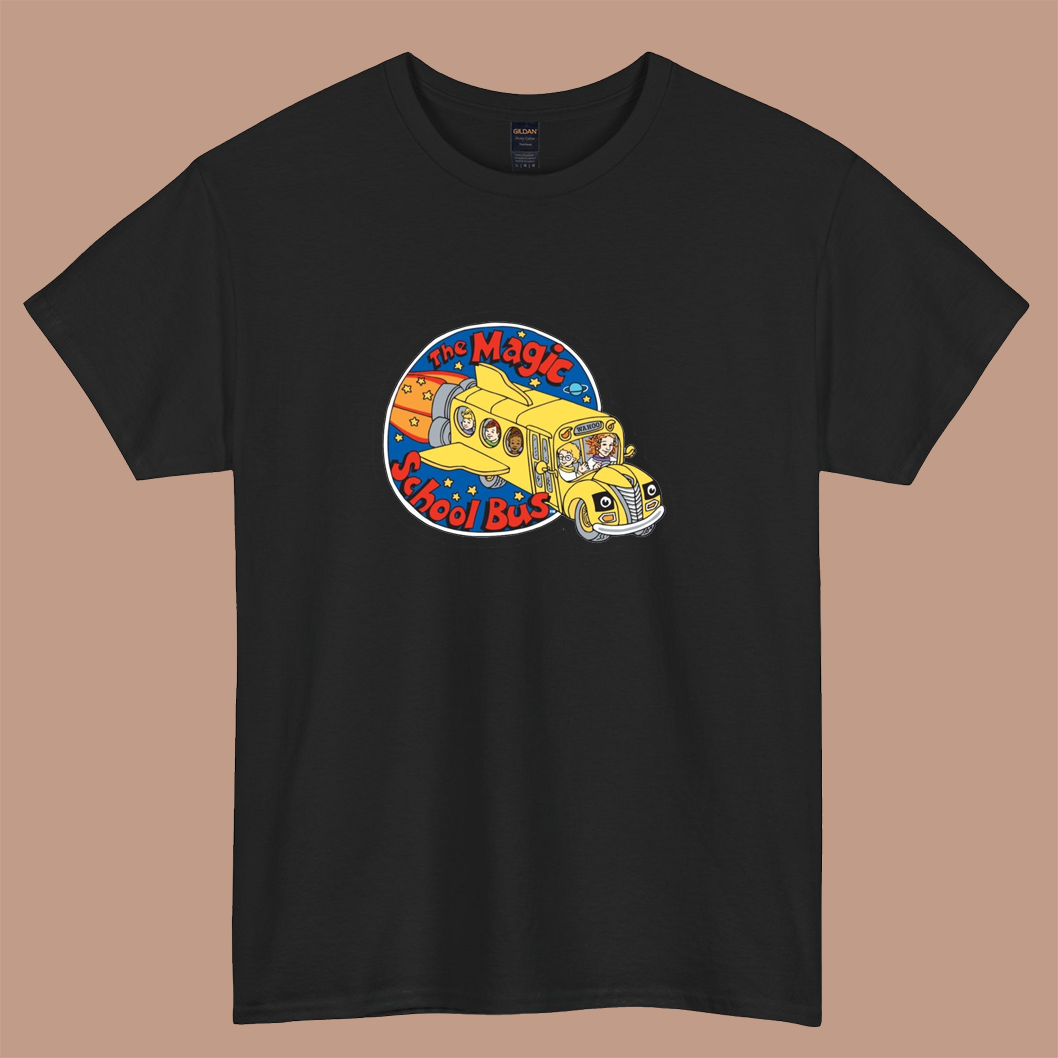 The Magic School Bus logo short sleeve t shirt S-3XL -P