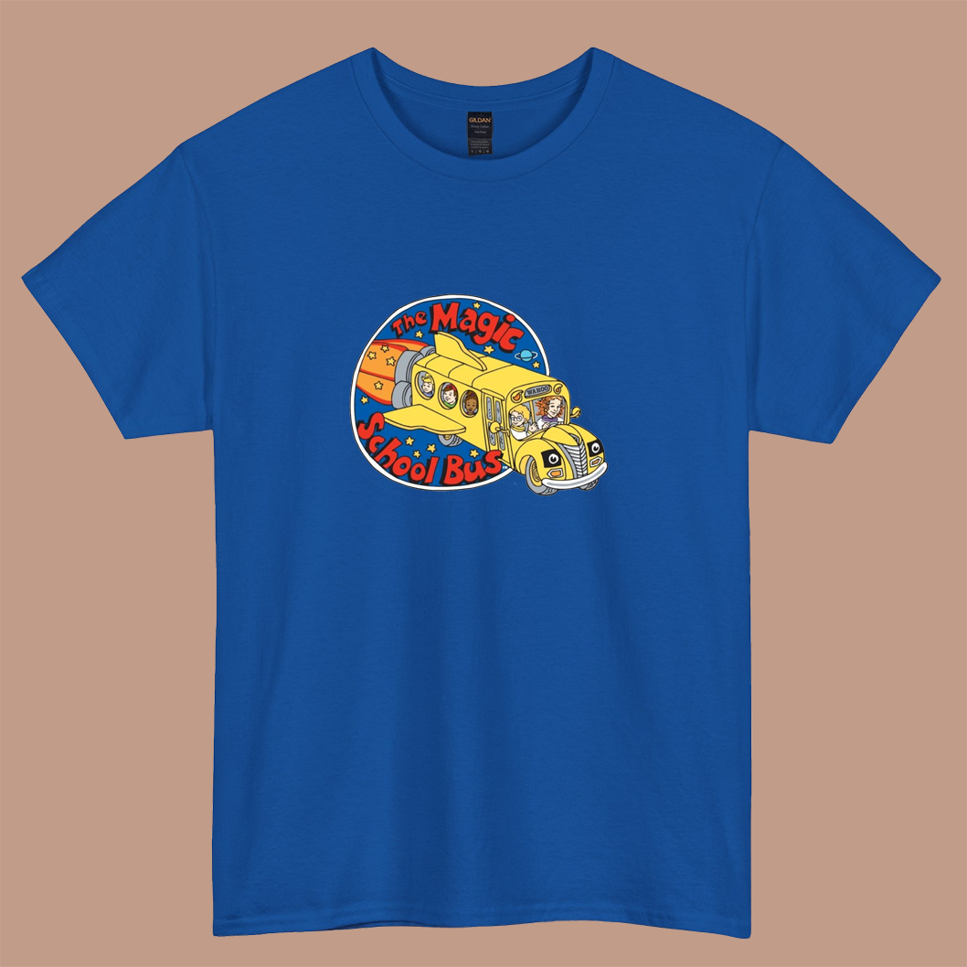 The Magic School Bus Logo short sleeve t shirt S-3XL -P
