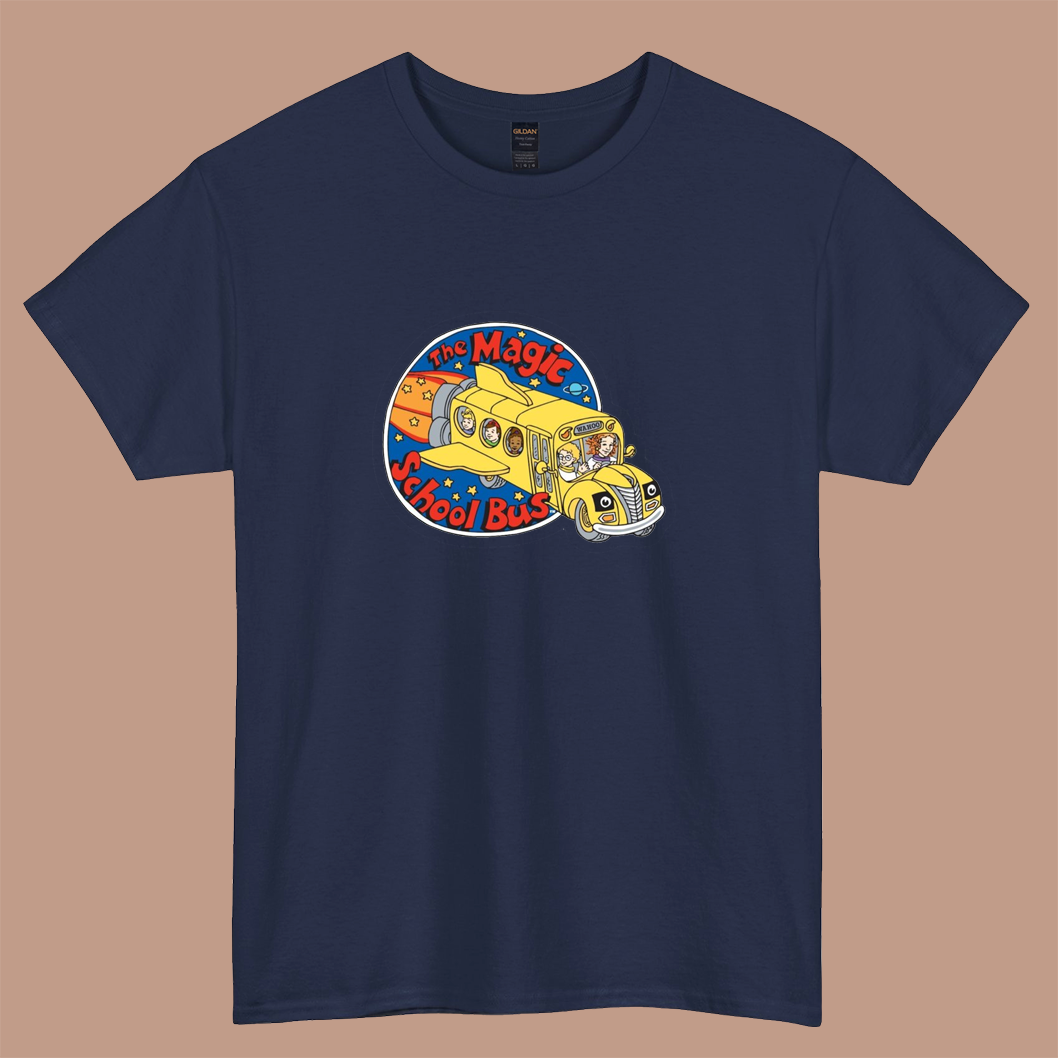 The Magic School Bus Logo short sleeve t shirt S-3XL -P