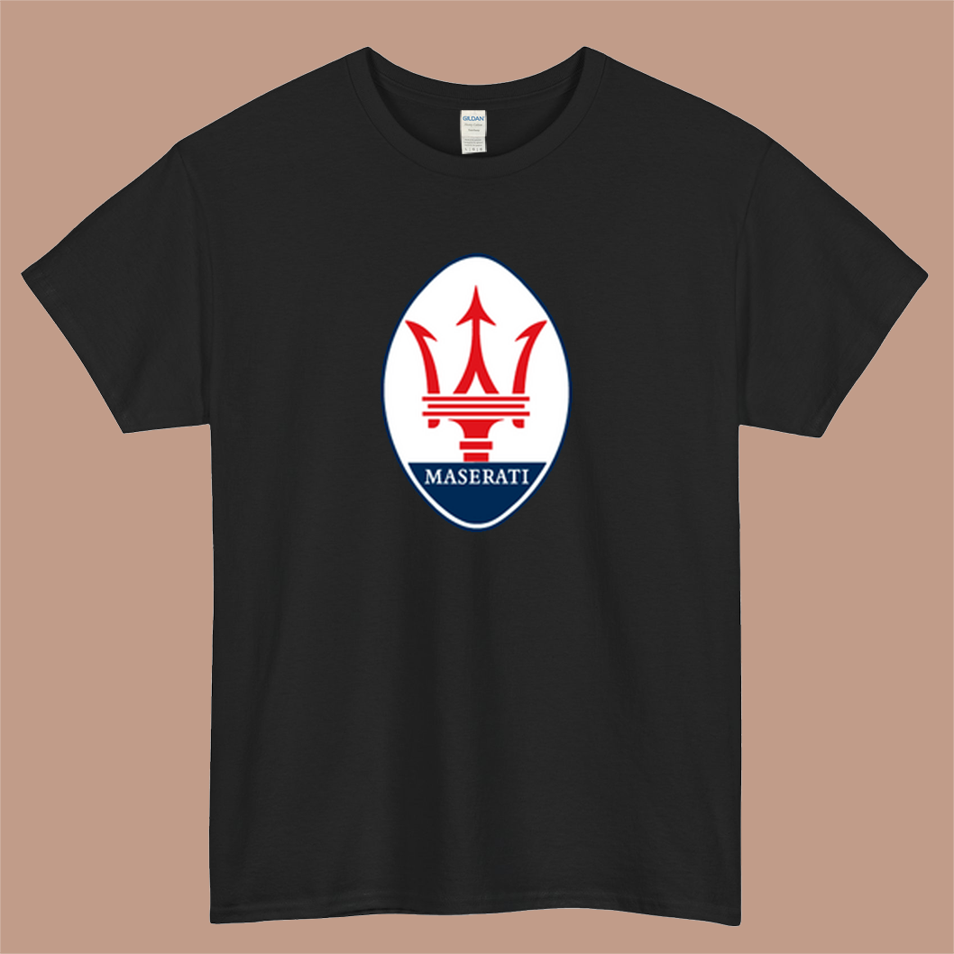 The Maserati Logo Mens Unisex Short Sleeve T-Shirt Size S-3XL - P