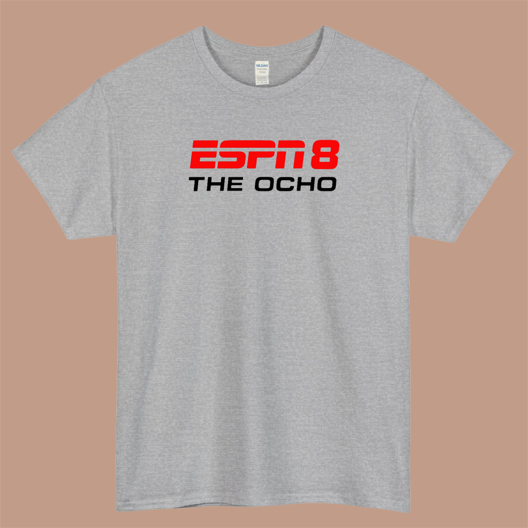The Ocho ESPN8 Logo Mens Unisex Short Sleeve T-Shirt Size S-3XL - P