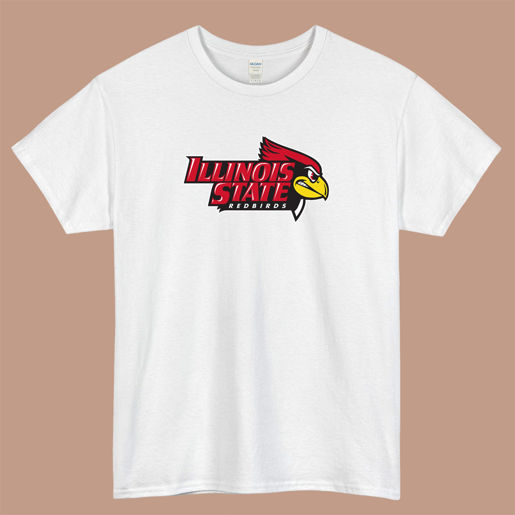The Redbirds Illinois State Logo Mens Unisex Short Sleeve T-Shirt Size S-3XL - P