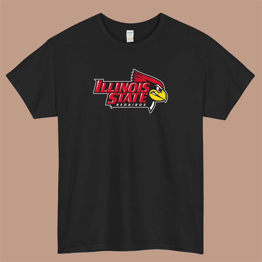 The Redbirds Illinois State Logo Mens Unisex Short Sleeve T-Shirt Size S-3XL - P