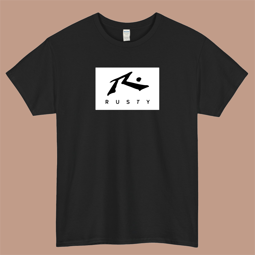The Rusty Logo Mens Unisex Short Sleeve T-Shirt Size S-3XL