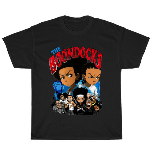 The Boondocks TV Series logo Unisex Men's T Shirt Size S to 3XL